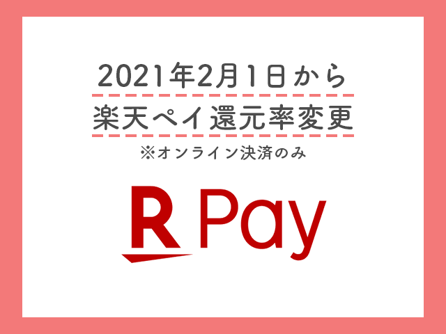 楽天ペイ還元率変更の案内