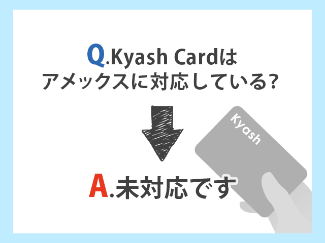 Kyash Cardはアメックスに未対応 イメージ画像 1