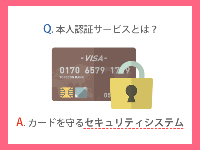 本人認証サービス（3Dセキュア）とはカードを守るセキュリティシステム イメージ画像