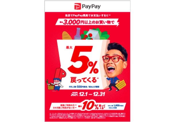 [終了]PayPayが年末にスーパーでお得に！12月1日〜12月31日