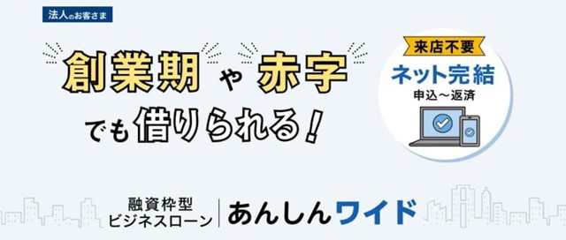 創業期や赤字でも借りられる融資枠型ビジネスローン