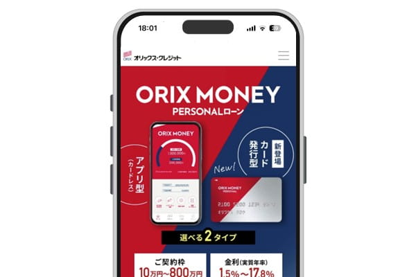 オリックスマネーの金利