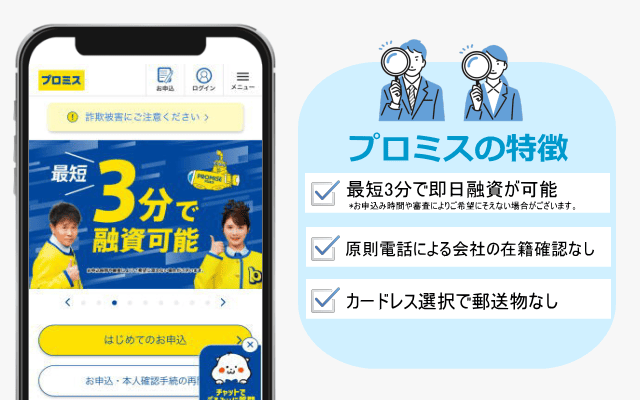 プロミスの特徴イラスト図
